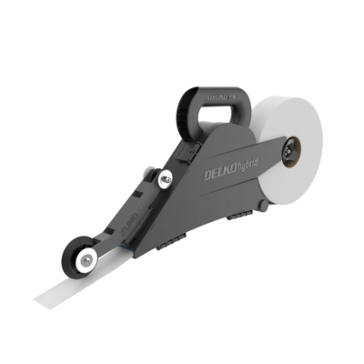 Dispensador manual DELKO hybrid preto com rolos brancos