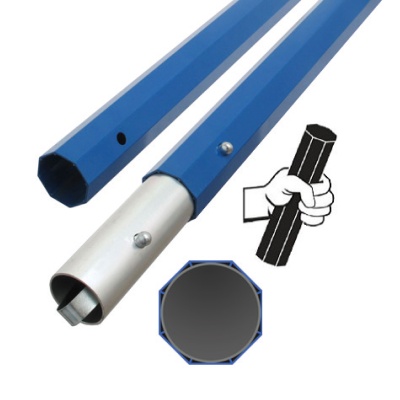 Cabo octogonal de botão de alumínio