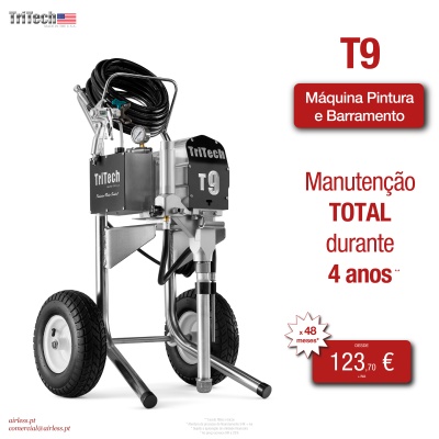 T9 Máquina Pintura Airless - Carro Hi Completo 220V - TriTech