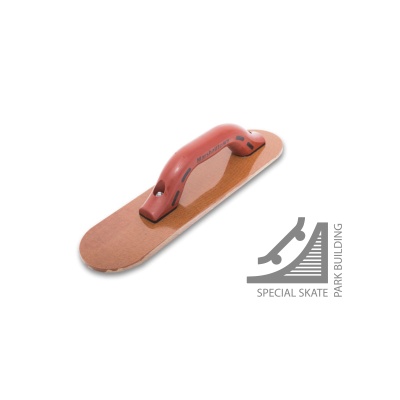 Espátula de madeira com bordos arredondados