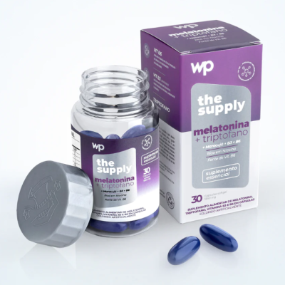 Cápsulas The Supply Melatonina e Triptofano (Sono) - Wepink