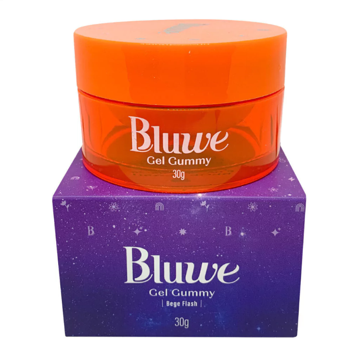 Gel de Unha Bluwe Gel Gummy Bege Flash 30gr