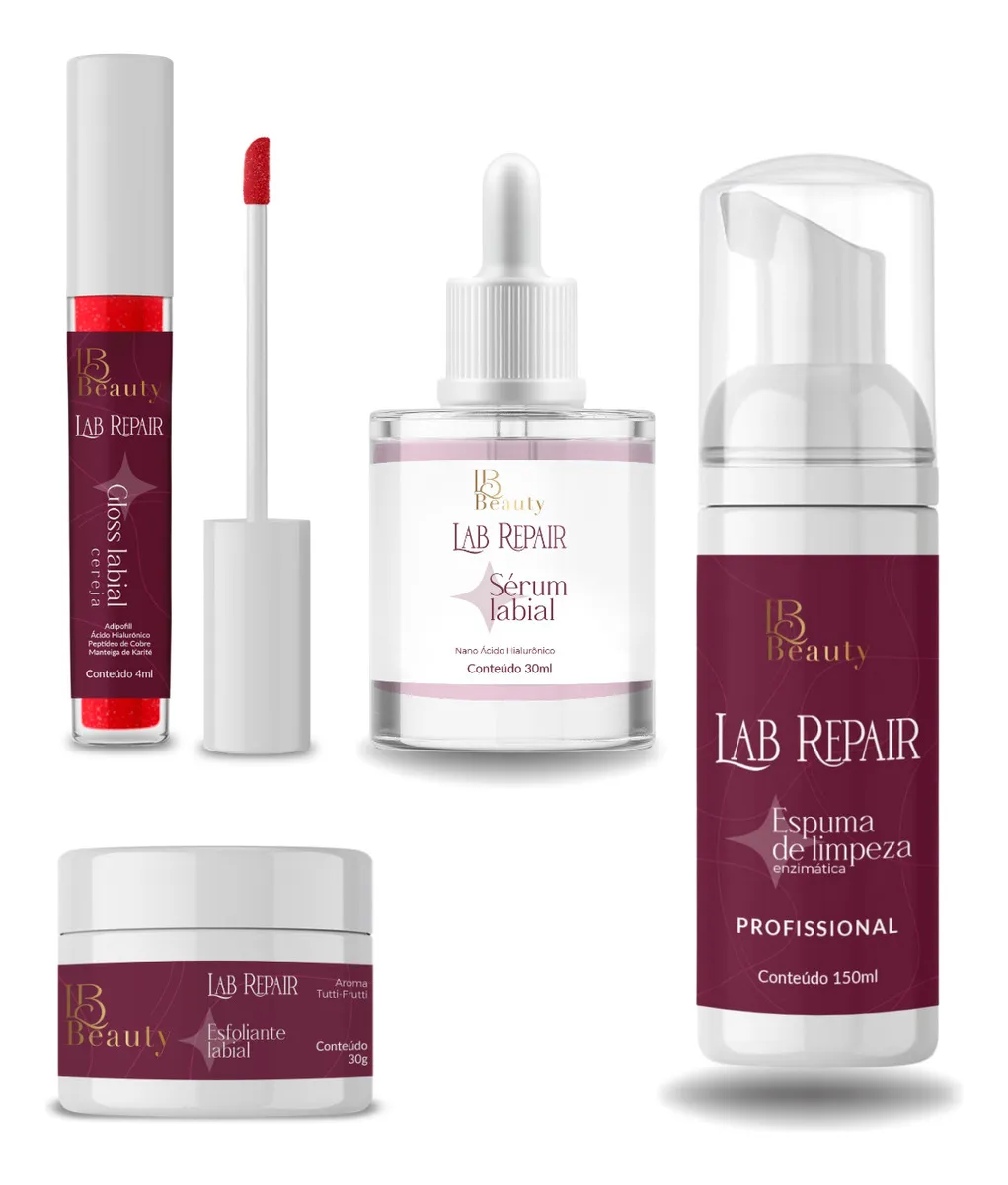 Kit Hidra Gloss - Nano Ácido Hialurônico - 4 Produtos