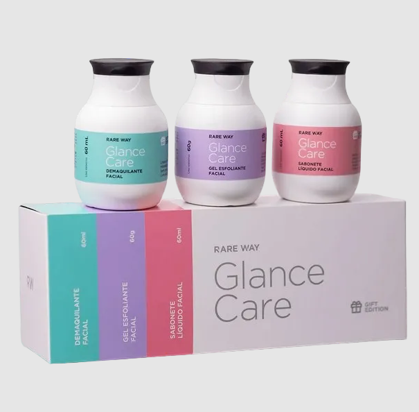 Kit Baby Glance Care 60ml Esfoliante + Sabonete + Demaquilante