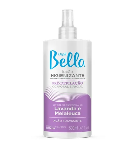 Depil&#x20;Bella&#x20;Lo&#x00E7;&#x00E3;o&#x20;Higienizante&#x20;Lavanda&#x20;e&#x20;Melaleuca&#x20;500ml