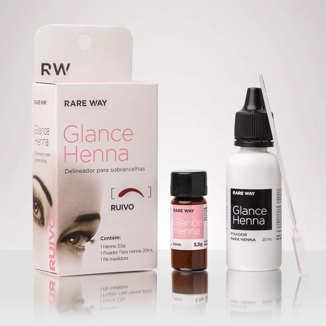Glance Henna para Sobrancelhas Ruivo
