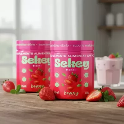 2x&#x20;Sekey&#x20;Day&#x20;Suplemento&#x20;Alimentar&#x20;Em&#x20;P&#x00F3;&#x20;210g&#x20;Morango&#x20;-&#x20;Sob&#x20;Encomenda