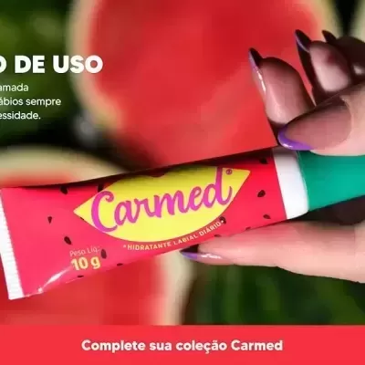 Carmed&#x20;Melancia&#x20;Gloss&#x20;Hidratante&#x20;Protetor&#x20;Labial&#x20;Incolor