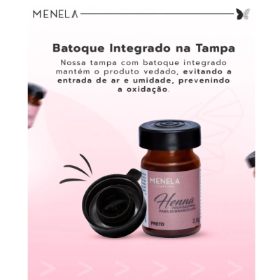 Kit&#x20;Henna&#x20;para&#x20;Sobrancelhas&#x20;Menela&#x20;-&#x20;Castanho&#x20;Escuro