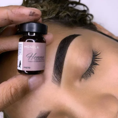 Kit&#x20;Henna&#x20;Profissional&#x20;para&#x20;Sobrancelhas&#x20;Menela&#x20;-&#x20;Preto