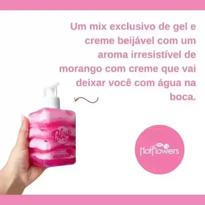 Gel&#x20;Hidratante&#x20;Blow&#x20;Girl&#x20;Beij&#x00E1;vel&#x20;Oral&#x20;Hot&#x20;Flowers