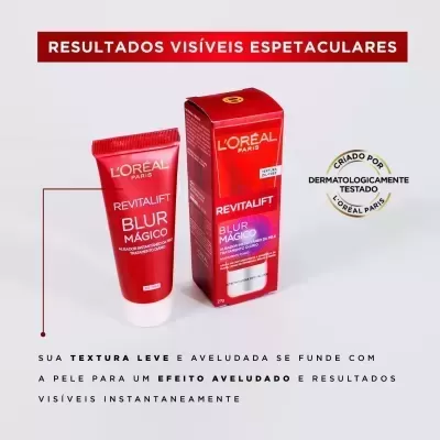 Primer&#x20;Blur&#x20;M&#x00E1;gico&#x20;Textura&#x20;Oil-Free&#x20;L&#x27;Or&#x00E9;al&#x20;Paris&#x20;Revitalift&#x20;-&#x20;Sob&#x20;Encomenda