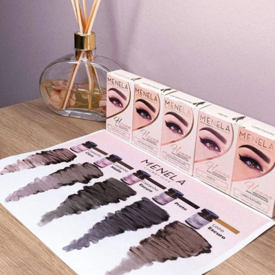Kit&#x20;Henna&#x20;Profissional&#x20;para&#x20;Sobrancelhas&#x20;Menela&#x20;-&#x20;Preto