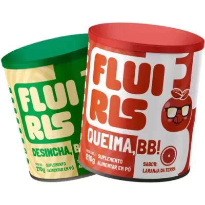 Kit&#x20;Fluiris&#x20;Desincha&#x20;e&#x20;Fluiris&#x20;Queima&#x20;Suplemento&#x20;Alimentar&#x20;em&#x20;P&#x00F3;&#x20;210g&#x20;-&#x20;Sob&#x20;Encomenda