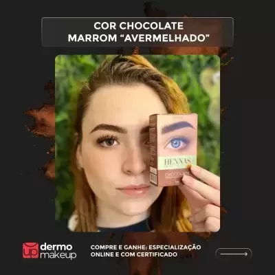 Kit&#x20;4&#x20;Hennas&#x20;Sobrancelhas&#x20;H&#x00ED;bridas&#x20;Muito&#x20;R&#x00E1;pida&#x20;Dermo&#x20;Makeup