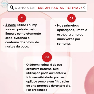 Creamy&#x20;S&#x00E9;rum&#x20;Facial&#x20;Retinal&#x20;Noturno&#x20;Anti&#x20;Aging&#x20;30g