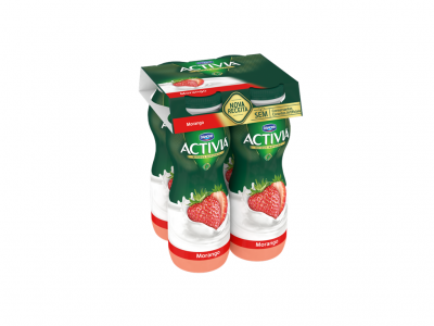 IOGURTE DANONE ACTIVIA LIQUIDO MORANGO 155 GR