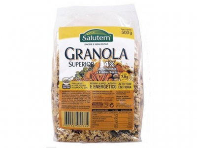 Pacote de granola Salutem Superiog 34% sementes e frutos secos 500g