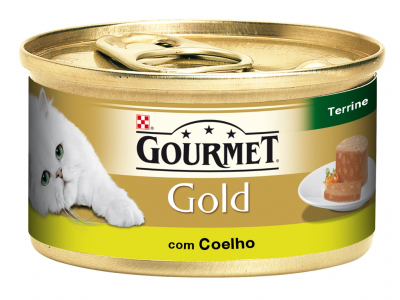 ALIMENTO GATO PATE GOURMET CARNE/COELHO 85 GR