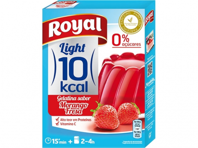 GELATINA ROYAL LIGHT MORANGO 31 GR