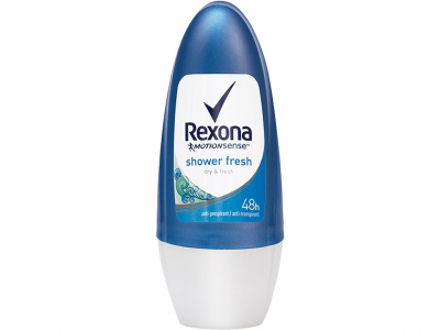 Desodorizante Rexona Motionsense Shower Fresh azul e branco