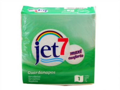 GUARDANAPOS JET7 ECO FOLHA SIMPLES 30 x 30