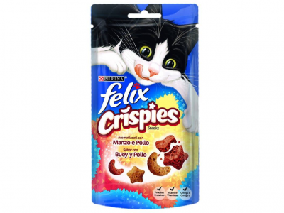 ALIMENTO GATO SECO FÉLIX CRISPIES PARTY MIX 60 GR