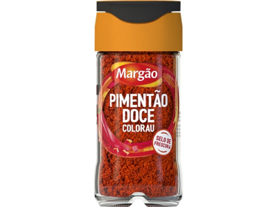 Frasco de vidro com Pimentão Doce Colorau Margão