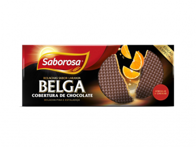 BOLACHA SABOROSA LARANJA COBERTURA CHOCOLATE 205 GR