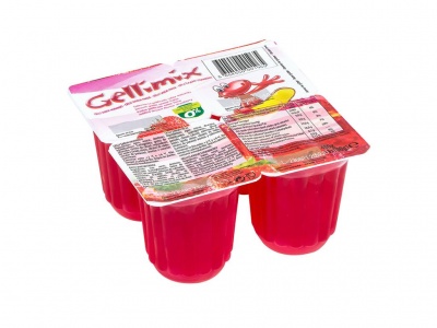 GELATINA GELLIMIX MORANGO PACK 4