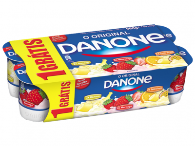 IOGURTE DANONE AROMA 2 BANANA/2TUTI-FRUT/4MORANGO