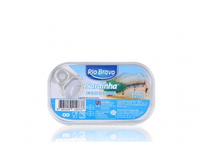 SARDINHA RIO BRAVO OLEO VEGETAL 120 GR