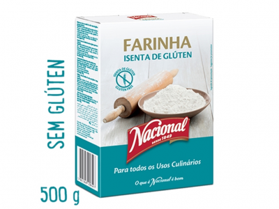 FARINHA NACIONAL SEM GLUTEN 500 GR