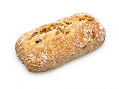 PAO INTEGRAL NOZES E PASSAS 350 GR