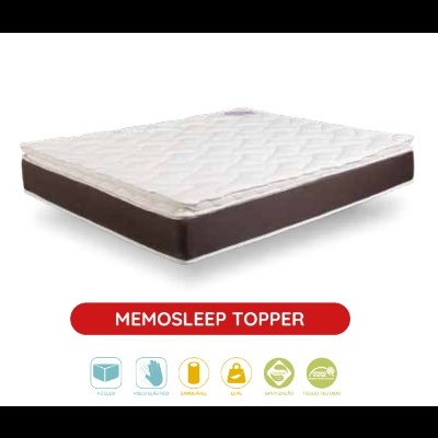 Ergoflex Colchão Viscoelástico Memosleep Topper Ergoflex Colchão Viscoelástico Memosleep Topper