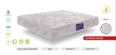 Ergoflex Colchão Molas Ensacadas Látex Supreme Sense