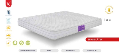 Ergoflex Colchão Molas Ensacadas Sense Látex