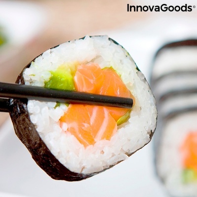Conjunto de sushi com receitas Suzooka InnovaGoods 3 Peças