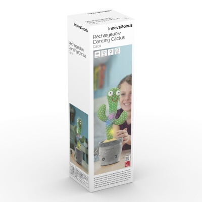 Cato-Bailarino e Tagarela Recarregável com Música e LED Multicolorido Cacxi InnovaGoods