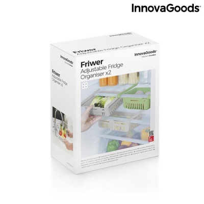Organizador de Frigorífico Ajustável Friwer InnovaGoods 2 Unidades