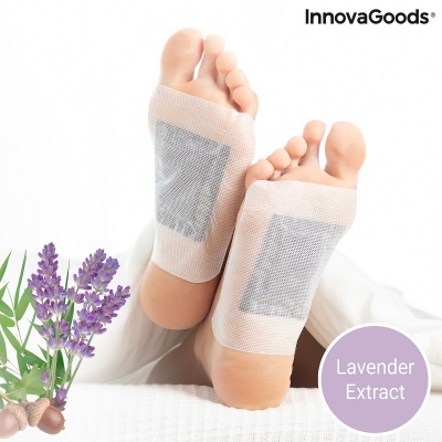 Adesivos Desintoxicantes para Pés Lavender InnovaGoods 10 Unidades