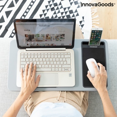 Suporte para portátil com apoio para rato e telemóvel InnovaGoods