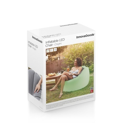 Poltrona Insuflável com LED Multicolor e Controlo Remoto Chight InnovaGoods