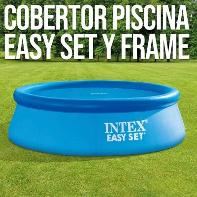 Cobertura de Piscina Intex 29021 EASY SET/METAL FRAME Azul Ø 305 cm 290 x 290 cm