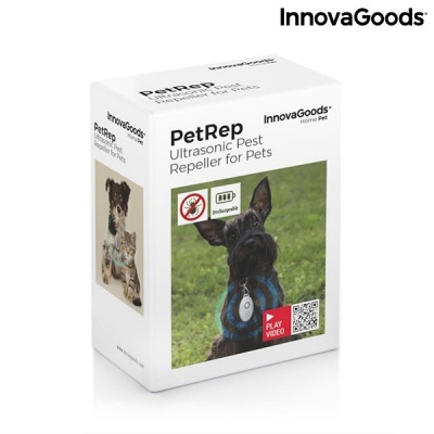 Repelente de Parasitas por Ultrassom Recarregável para Animais de Estimação PetRep InnovaGoods