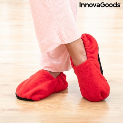 Chinelos Aquecíveis no Micro-Ondas InnovaGoods Vermelho