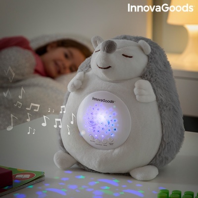 Porco-Espinho de Peluche com Ruído Branco e Projetor de Luz de Presença Spikey InnovaGoods