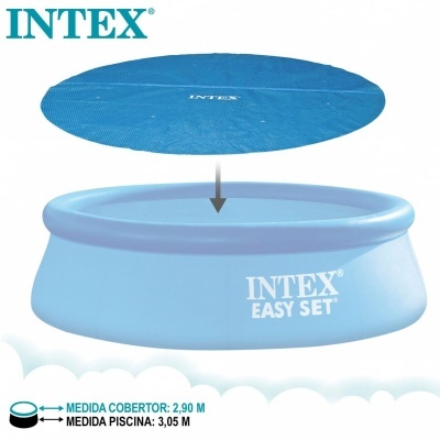 Cobertura de Piscina Intex 29021 EASY SET/METAL FRAME Azul Ø 305 cm 290 x 290 cm