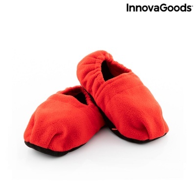 Chinelos Aquecíveis no Micro-Ondas InnovaGoods Vermelho