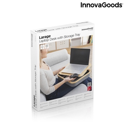 Mesa para Portátil com Bandeja de Armazenamento Larage InnovaGoods